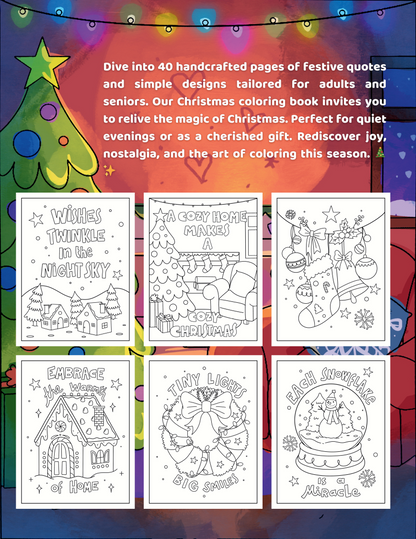 Large Print Christmas Coloring