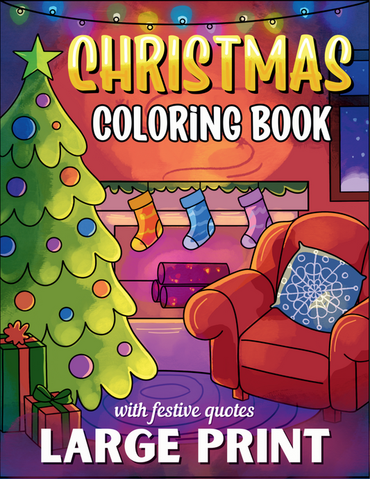 Large Print Christmas Coloring